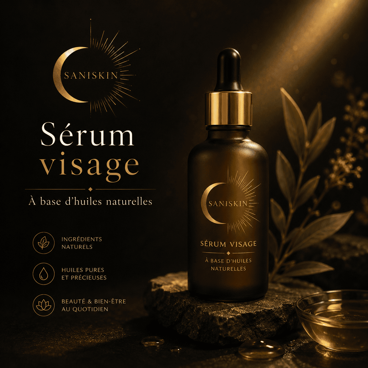 SaniSkin SERUM Visage - cosmtique bio Maroc